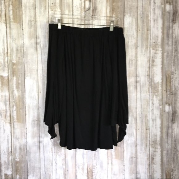 DO+BE Tops - Do+Be Black Off The Shoulder Wide Sleeve Bouse